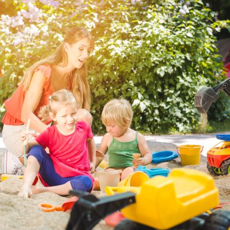 Children,And,Play,School,Teacher,Enjoying,Some,Time,In,Sand